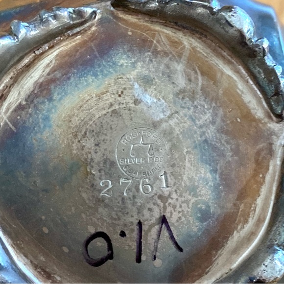 Vintage Silver Creamer Rockford Silver Plate Co. Antique Victorian Classic - Picture 7 of 7